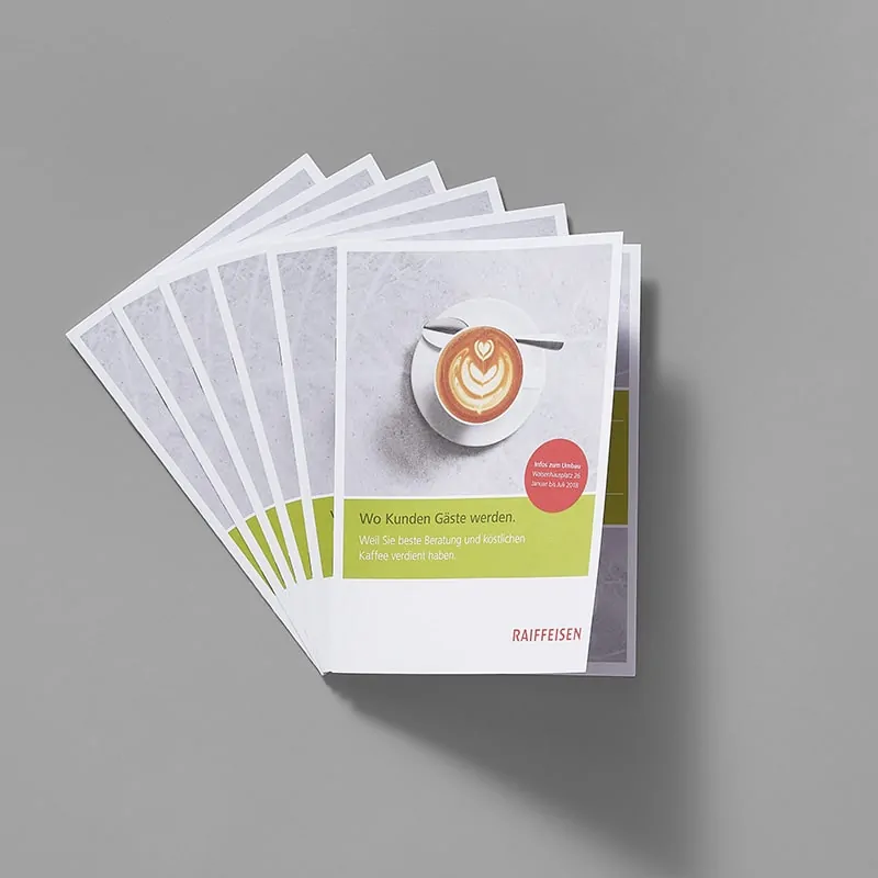 Raiffeisen ImagebroschüreImagebroschüre für Raiffeisenbank Bern