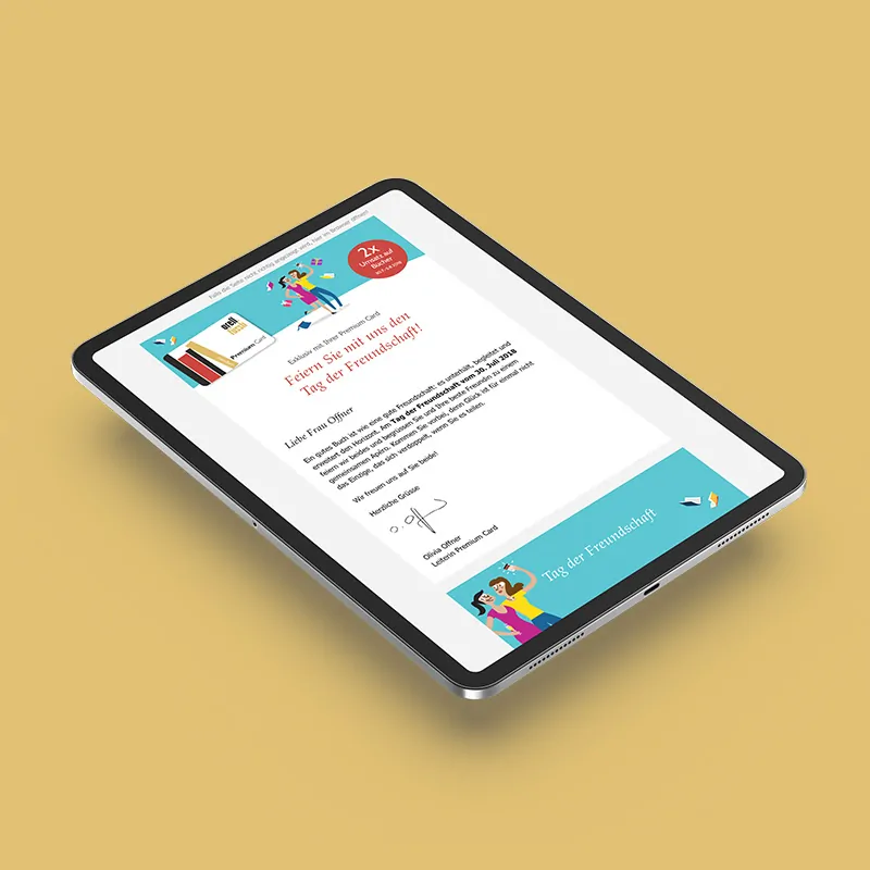 Orell Füssli NewsletterNewsletter-Marketing für Orell Füssli