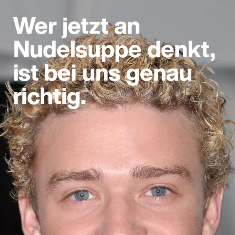 Migros Magazin Inserat Justin TimberlakeWerbung für Migros