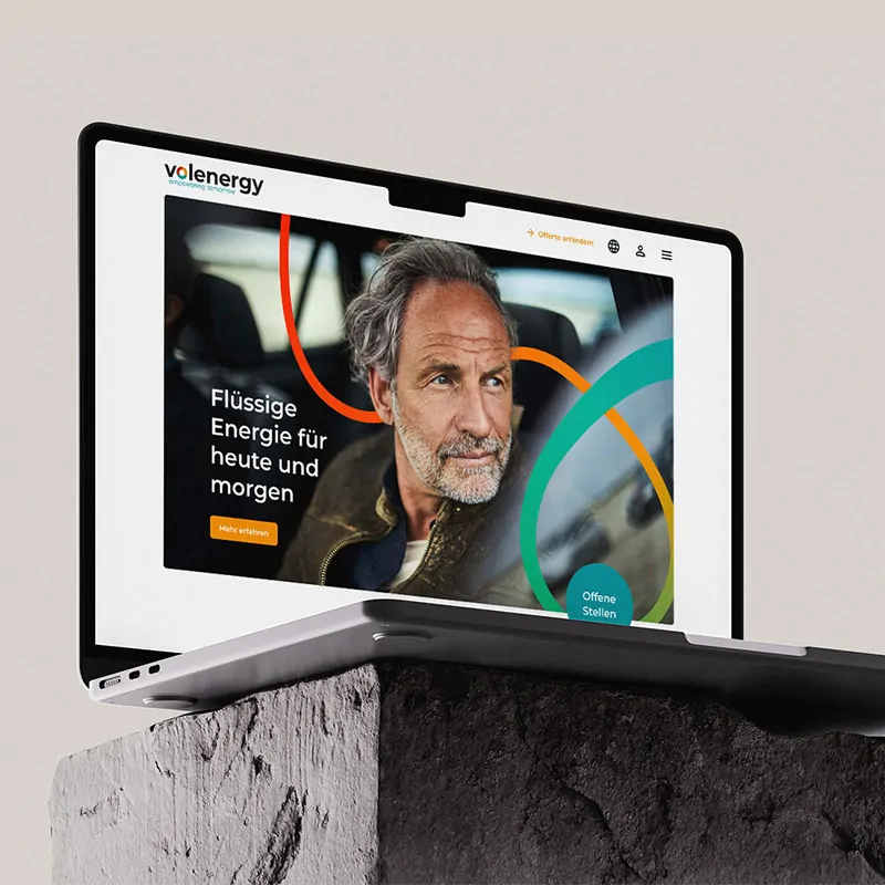 volenergy branding webdesignPositionierung und Branding für volenergy