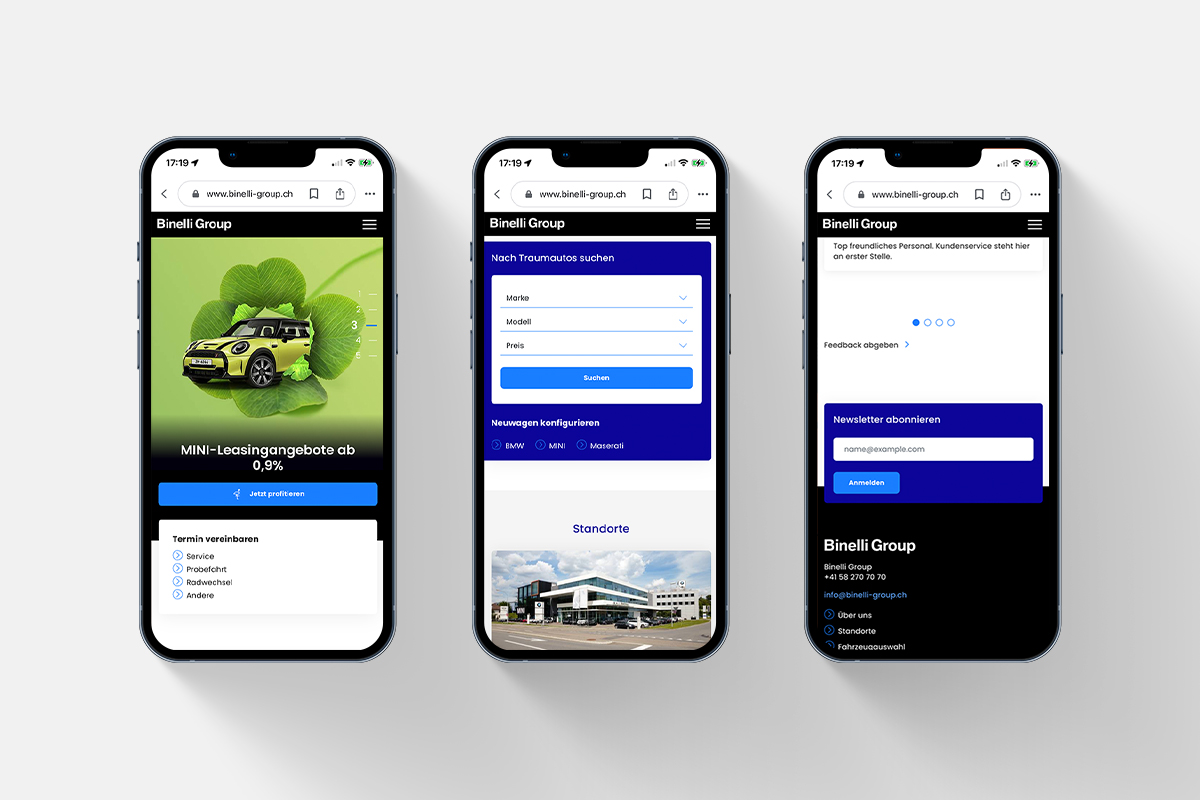 Binelli Group Webdesign
