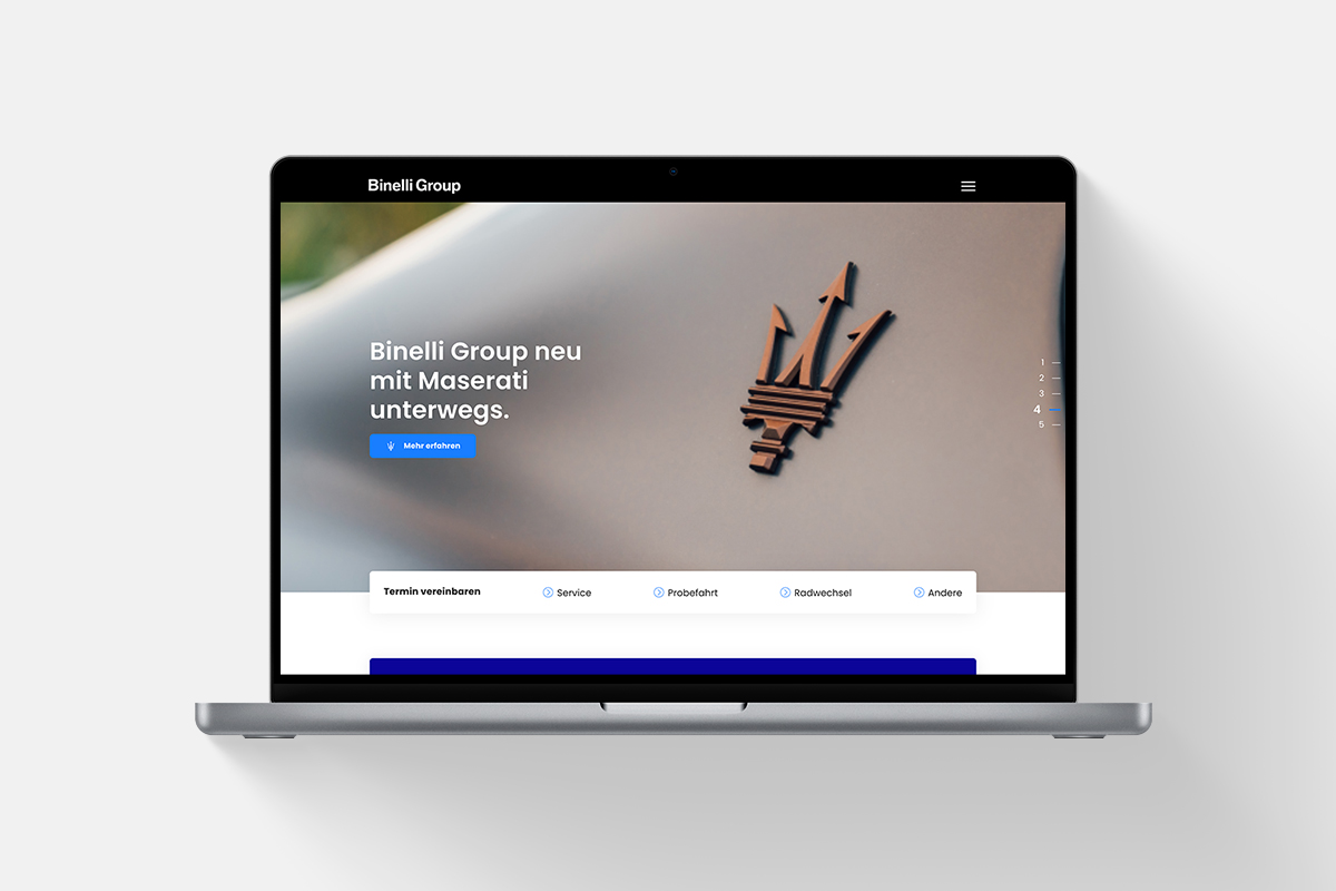 Binelli Group Webdesign