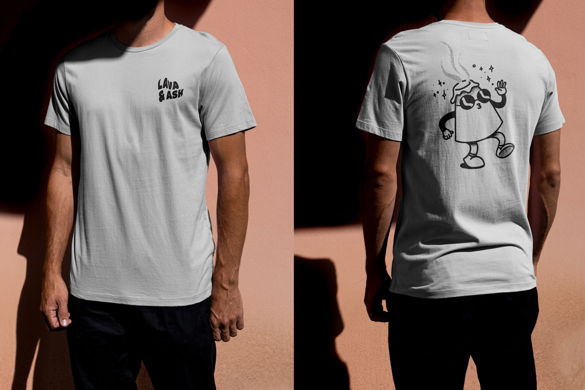 lava und ash branding