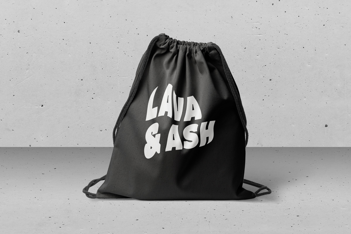 lava und ash branding