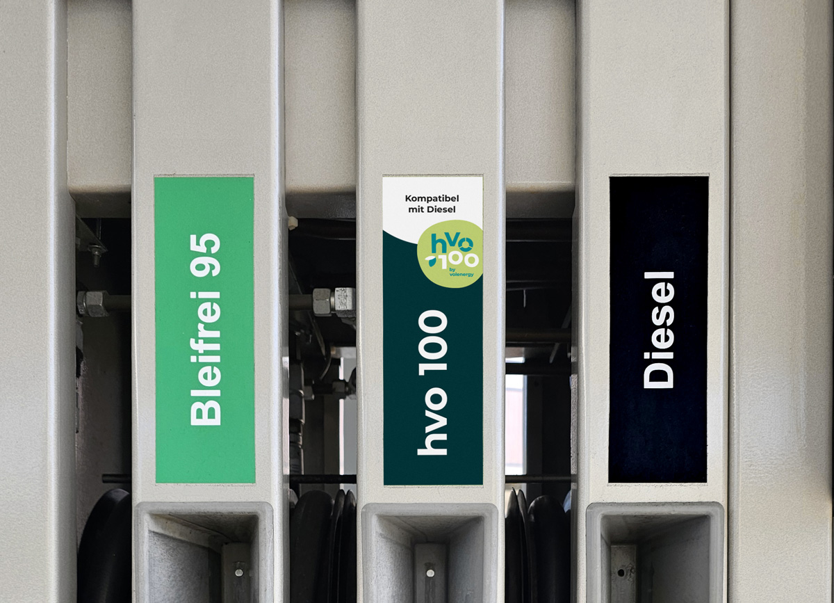 HVO Branding Tanksäulen