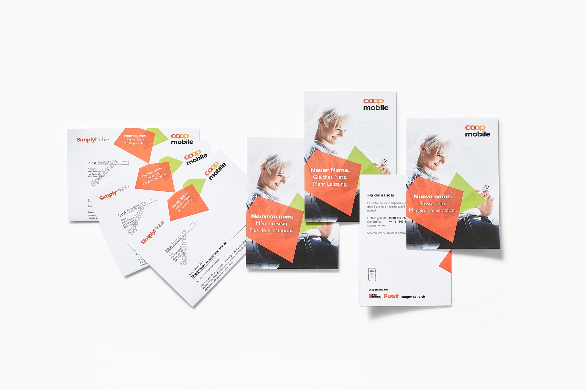 personalisierte Briefe und Flyer auf Deutsch, Französisch und Italienisch