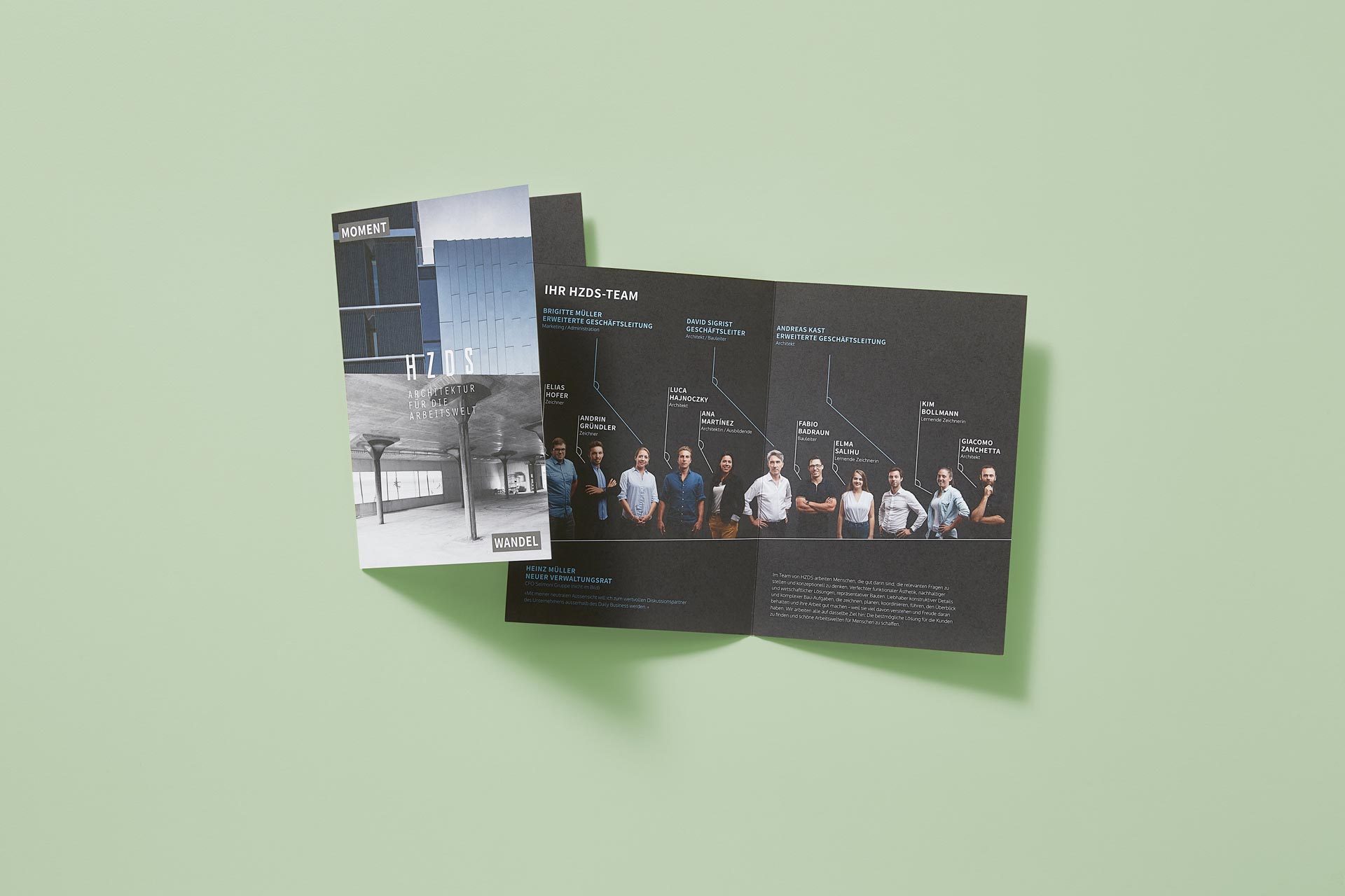 Leporello mit Informationen zu HZDS