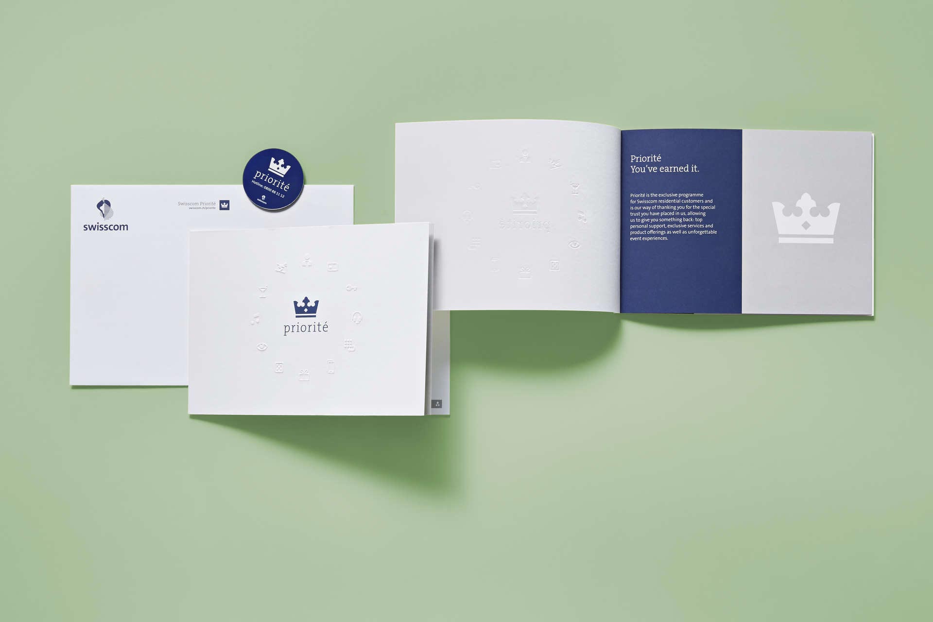 Swisscom Priorité Kundenbroschüre